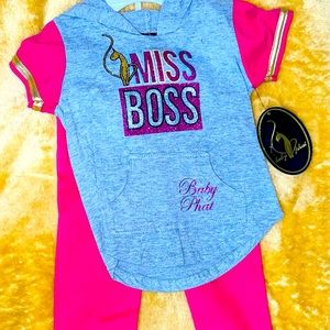 NWT RARE Baby Phat hoodie set 24M